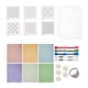 thumbnail image 3 of Kit De Plantillas Sashiko, Hilos, Plantilla Soluble En Agua Para Manualidades, Posavasos, Camisetas A, 3 of 5
