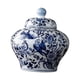 thumbnail image 1 of Tarro De Jengibre De Cerámica Con Jarrón De Tapa Chinoiserie Tradicional Para Tarro Casero, 1 of 5