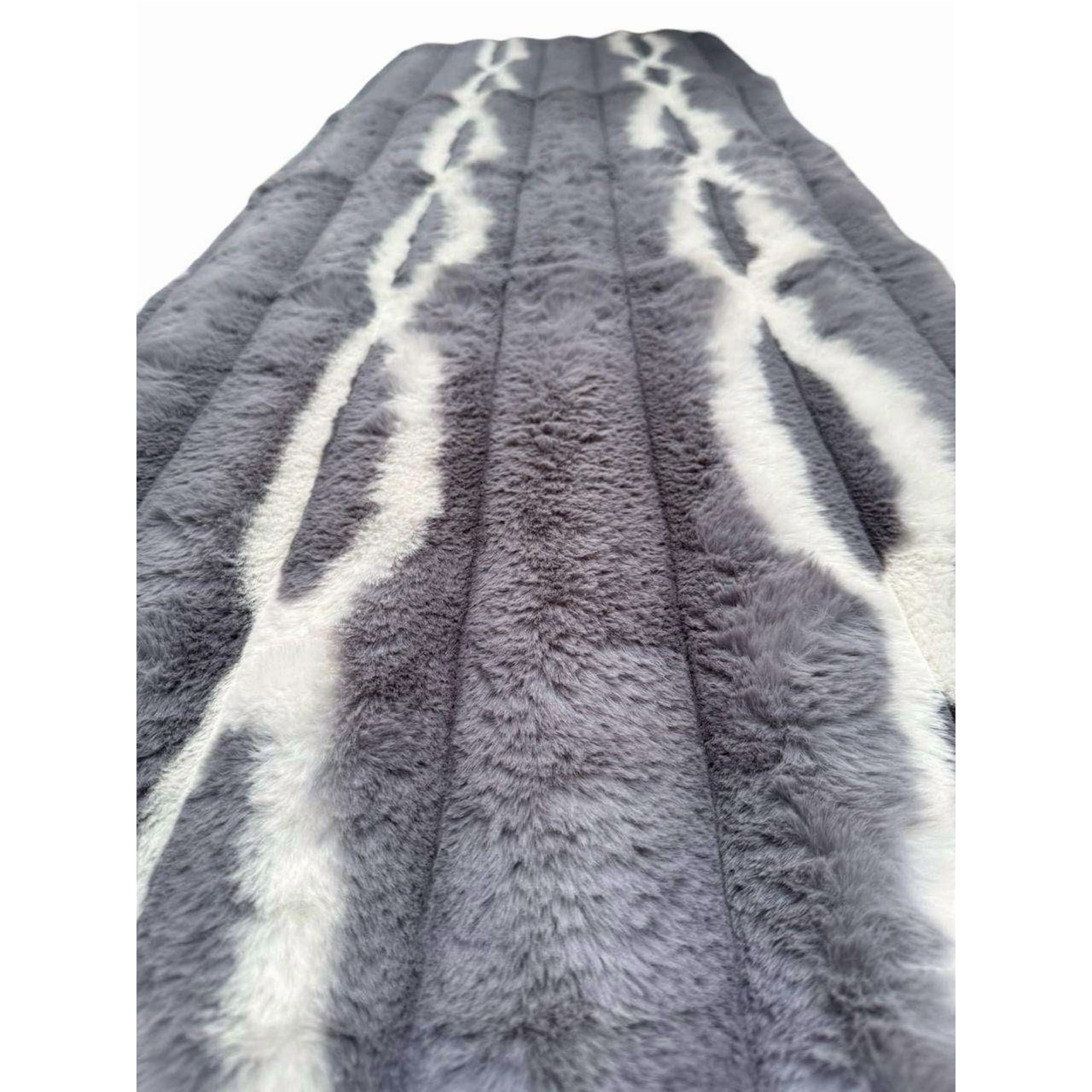 Tengfei - Alfombra Pasillera Piel De Conejo Extra Suave