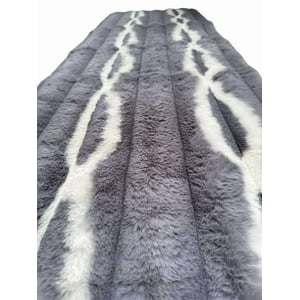 Tengfei - Alfombra Pasillera Piel De Conejo Extra Suave