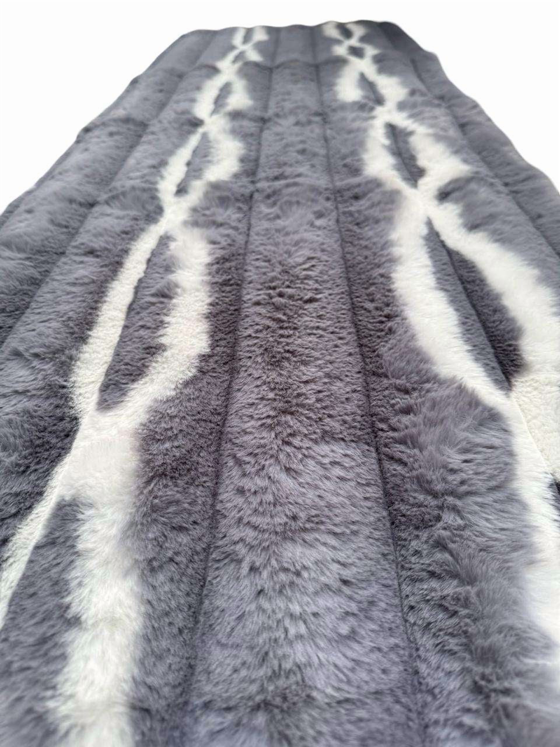 Tengfei - Alfombra Pasillera Piel De Conejo Extra Suave