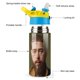 thumbnail image 3 of Posty Austin (Post Malone) Botella de Agua con Tapa Pop Top de Un Toque, Acero Inoxidable, a Prueba de Fugas, para Deportes, Botella Infantil azul 12 oz, 3 of 6