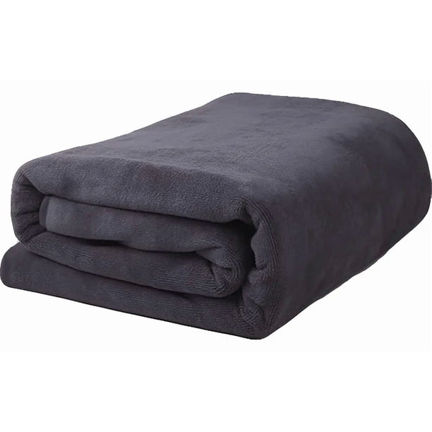 Toallon Grande De Baño Negro 100 X 140 Cm Microfibra Playa De Mano