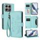 thumbnail image 1 of Funda Cartera Mariposa para [Xiaomi 14T Pro] con Soporte y Cremallera Verde menta, 1 of 6
