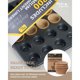 thumbnail image 2 of Bake Choice Mini Muffin Pan with 200 Cupcake Liners, Mini 24 Cups, 2 of 3
