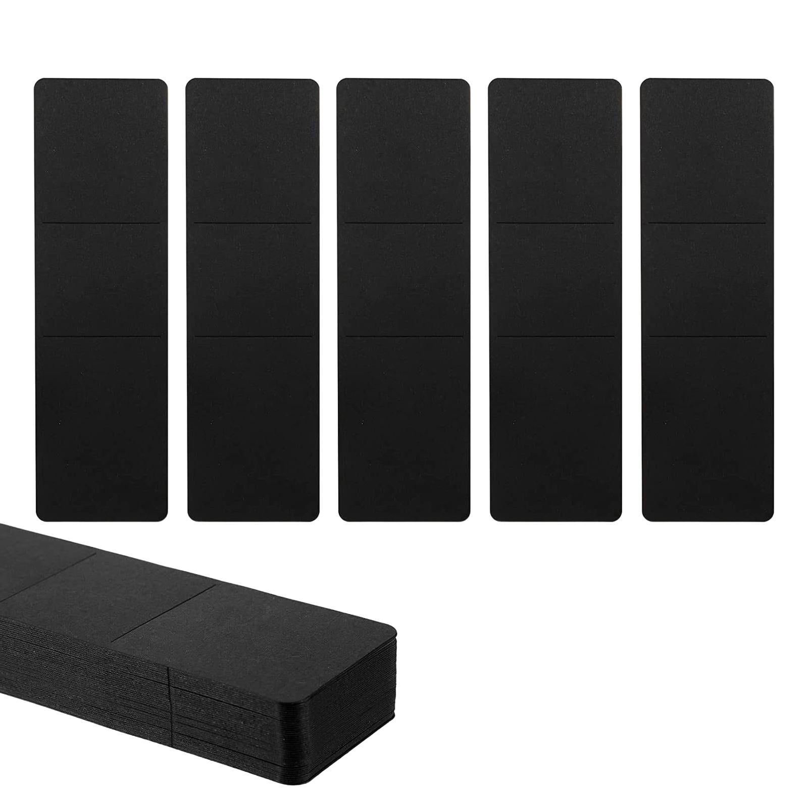 Magideal - 50 Uds. Marcapáginas De Papel Kraft, Mangas Para Marcapáginas, Etiqueta De Regalo, Marcadores De Libros De Lectura Para Fabricación De Joyas, , Negro