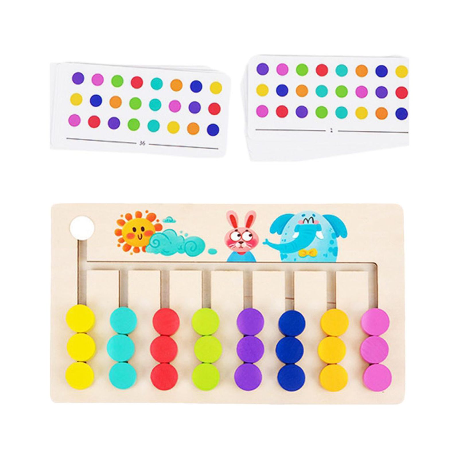 Bothyi - Juguetes De Aprendizaje Montessori, Juego Familiar De Rompecabezas Deslizante Para Niños Pequeños, Regalos De Cumpleaños, 8 Colores