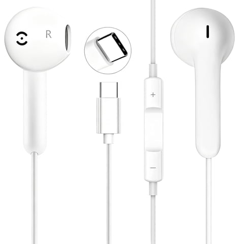 Audífonos Usb-C Con Cable Ourwortl Para Iphone 17/16 Plus/15