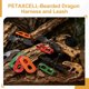 thumbnail image 5 of Arnés de Correa para Lagarto Dragón Barbudo Uxcell, Arnés de Lagarto con Alas de Dinosaurio Ajustable de Cuero Suave (S/M/L, 3 Piezas, Verde), para Lagarto Dragón Barbudo Reptil Ardilla Rata, 5 of 7