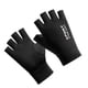 thumbnail image 2 of Hombres Guantes De Seda De Hielo Protección Solar De Verano Antideslizante Pesca Medio Dedo Negro, 2 of 3