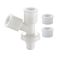 Magideal - Adaptador De Drenaje De Piso Conector De Manguera Fregona Tubo De Piscina Fregaderos Conector De Tubería En Y Prevención De Olores Lavadora Portátil R C