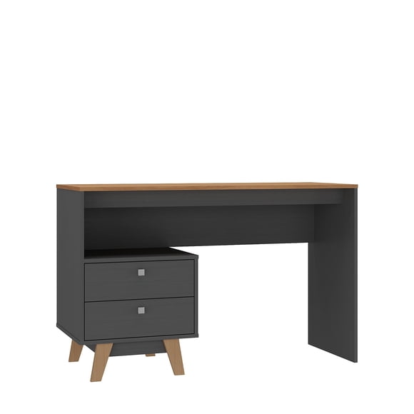 Escritorio Ellie 2 Cajones Mdf Negro