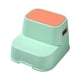 thumbnail image 3 of Taburete Escalonado Doble Para Niños Pequeños Taburete Escalonado Para Sala De Juegos Lavabo De Baño De Entrada Verde, 3 of 5