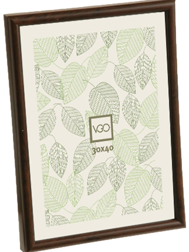 Vgo - Marco Plástico Simil Madera Caoba 10X15