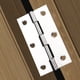 thumbnail image 5 of Bisagra plegable de metal de 8 piezas, pequeña y gruesa, para puerta de armario, color plateado, 5 of 5