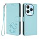 thumbnail image 1 of Infinix HOT 40 4G Funda Billetera con Ranuras para Tarjetas, Verde Claro, 1 of 6