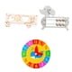 thumbnail image 3 of Tablero Ocupado De Madera Juego De Animales Y ábaco De Cachorro Y Reloj Redondo, 3 of 5