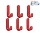 thumbnail image 1 of 6pcs Multi-purpose Wall Organizer Hook Behind-door Key Cloth Hanger Hook Bathroom Robe Towel Holder Rack Kitchen Hardware Shelf Hook, 1 of 5