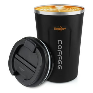 Genérico - Termo Mug Café 380Ml Acero Inoxidable Portátil Negro
