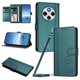thumbnail image 1 of Funda Cartera Trébol para Xiaomi Poco M7 5G con Ranuras Tarjetas y Carga Inalámbrica Verde oscuro, 1 of 6