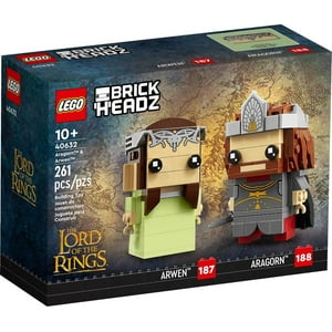 Lego Brickheadz Aragorn & Arwen (40632) El Señor De Los Anillos