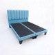 thumbnail image 1 of Cama 2 Plazas Con Respaldo y bases divididas de 150 X 190cm Tapizada en Lino Azul Claro, 1 of 5