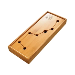 Bothyi - Bandeja De Té De Bambú, Juego De Té, Accesorio De Drenaje Chino Para Oficina, Hogar Y Hogar.