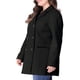 thumbnail image 4 of Abrigo largo de doble botonadura con solapa dentada para mujer de talla grande Agnes Orinda para un invierno elegante 2X Negro, 4 of 8