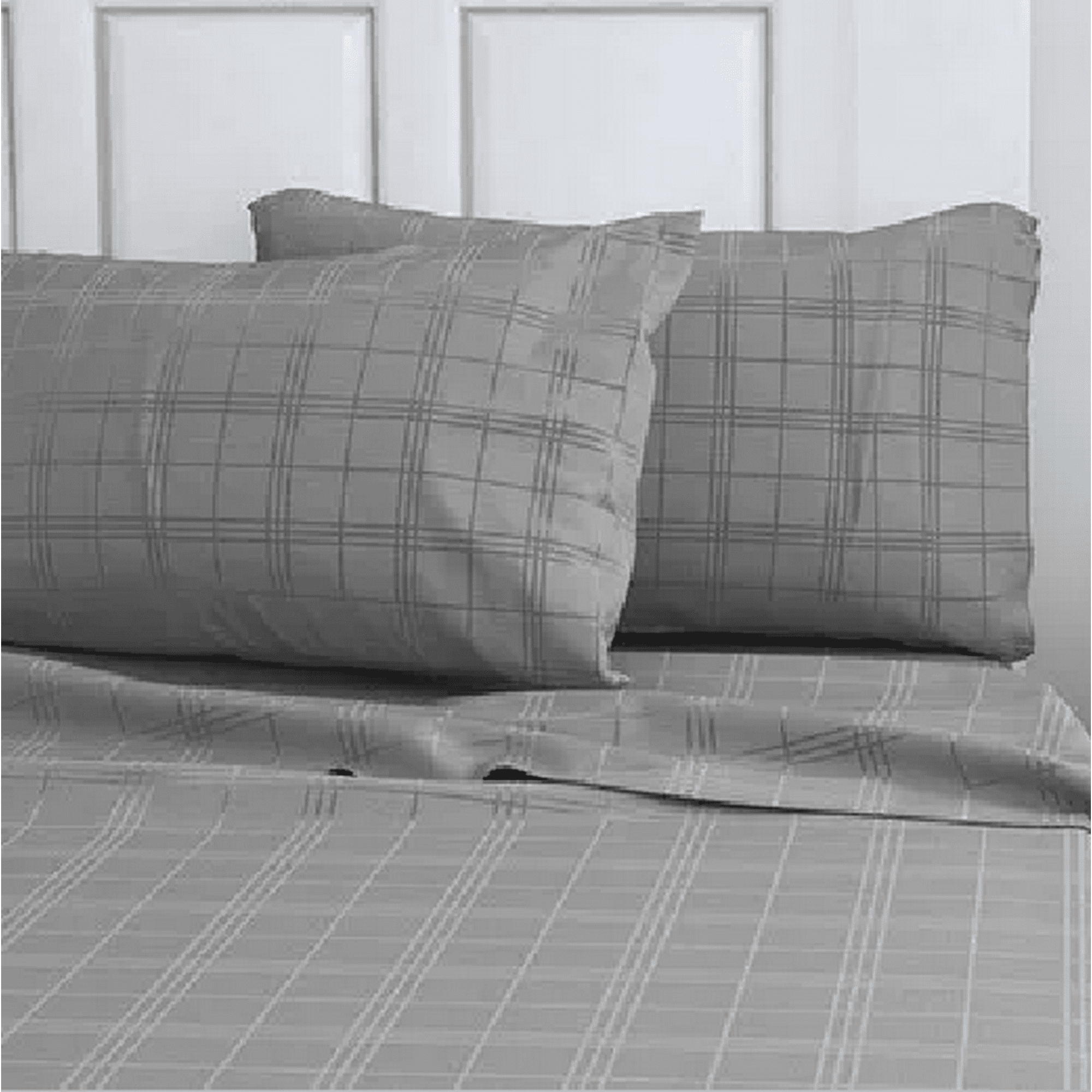 Genérico - Set Sabanas 210 Hilos 1.5 Plaza Color Gris