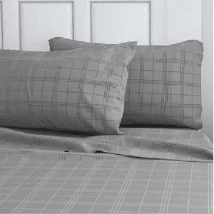 Genérico - Set Sabanas 210 Hilos 1.5 Plaza Color Gris