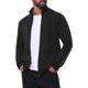 thumbnail image 4 of Sudadera Deportiva de Gimnasio con Cremallera de Manga Larga y Cuello Alto de Color Sólido para Hombre XL Negro, 4 of 6