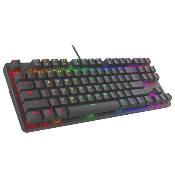 Teclado mecánico TECWARE Phantom 87 teclas RGB LED con interruptor marrón