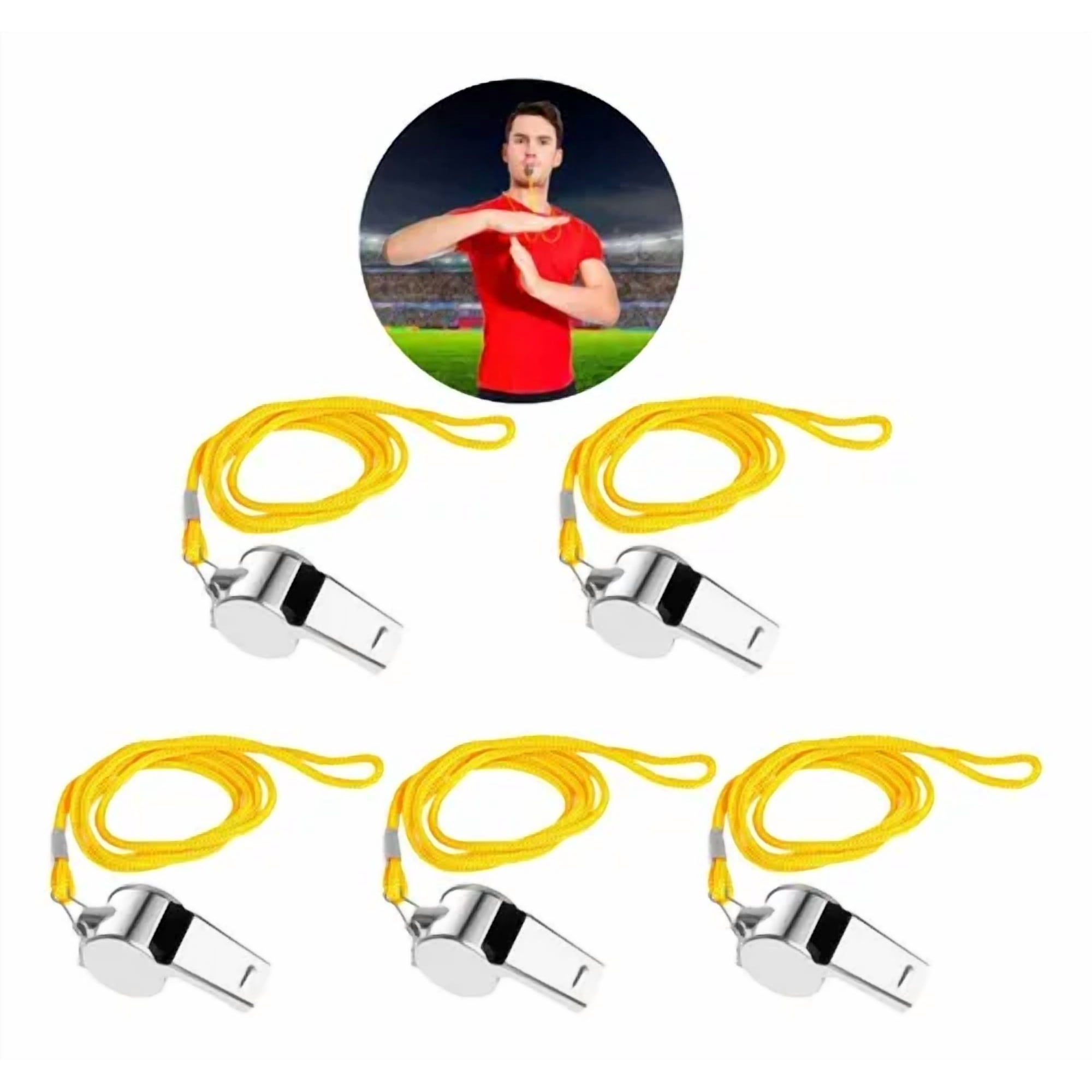 Linea Sport - Pack X5 Silbato Metal De Arbitro Entrenamiento Deporte