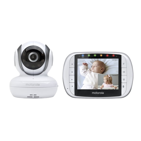 Monitor de vídeo para bebés Motorola MBP36S inalámbrico de 3,5 pulgadas con pantalla LCD