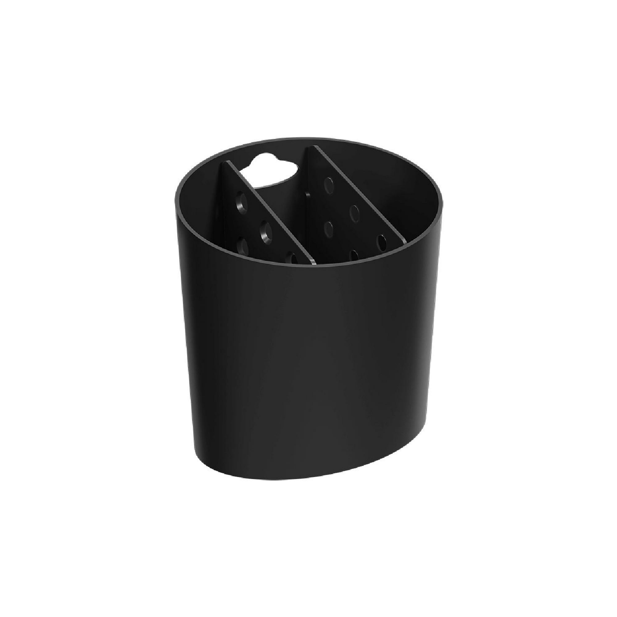 Coza - Escurridor De Cubiertos Ovalado Basic Negro Negro