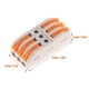 thumbnail image 5 of Conectores De Cable Con Palanca De 10 Piezas 3 Circuitos 28 12 Awg, 5 of 6