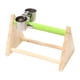 thumbnail image 3 of Soporte de comedero para pájaros con taza de comida, barra de posado, soporte de mesa para pájaros, parque de juegos para pájaros, soporte de juegos, 3 of 5