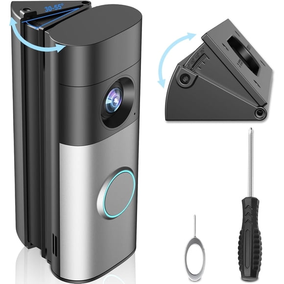 Adjustable 30–55° Doorbell Angle Mount for Ring Newest 2026