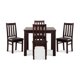 thumbnail image 3 of Comedor Ñuble Cuadrado 95X95 Cm Con 4 Sillas Chocolate-Negro, 3 of 13