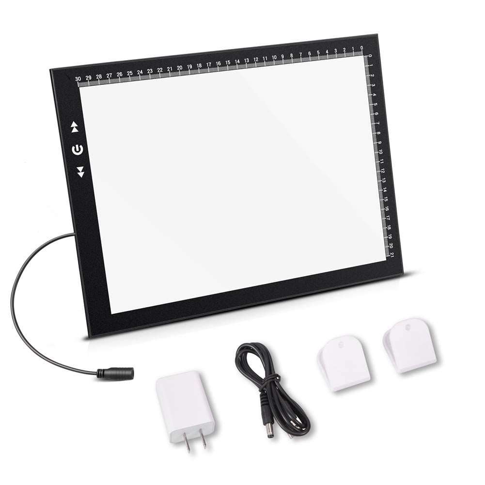 Caja De Luces Led Para Dibujar Artistas Hsk A4 Con Brillo Ajustable