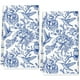 thumbnail image 1 of Juego de 2 paños de cocina AnyDesign Chinoiserie Floral, azul y blanco, 1 of 3