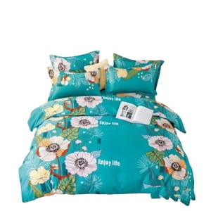 Todohogarsantiagodechile - Sabana Estampada Con Flores Calipso 2 Plazas