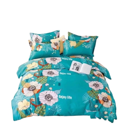 Todohogarsantiagodechile - Sabana Estampada Con Flores Calipso 2 Plazas