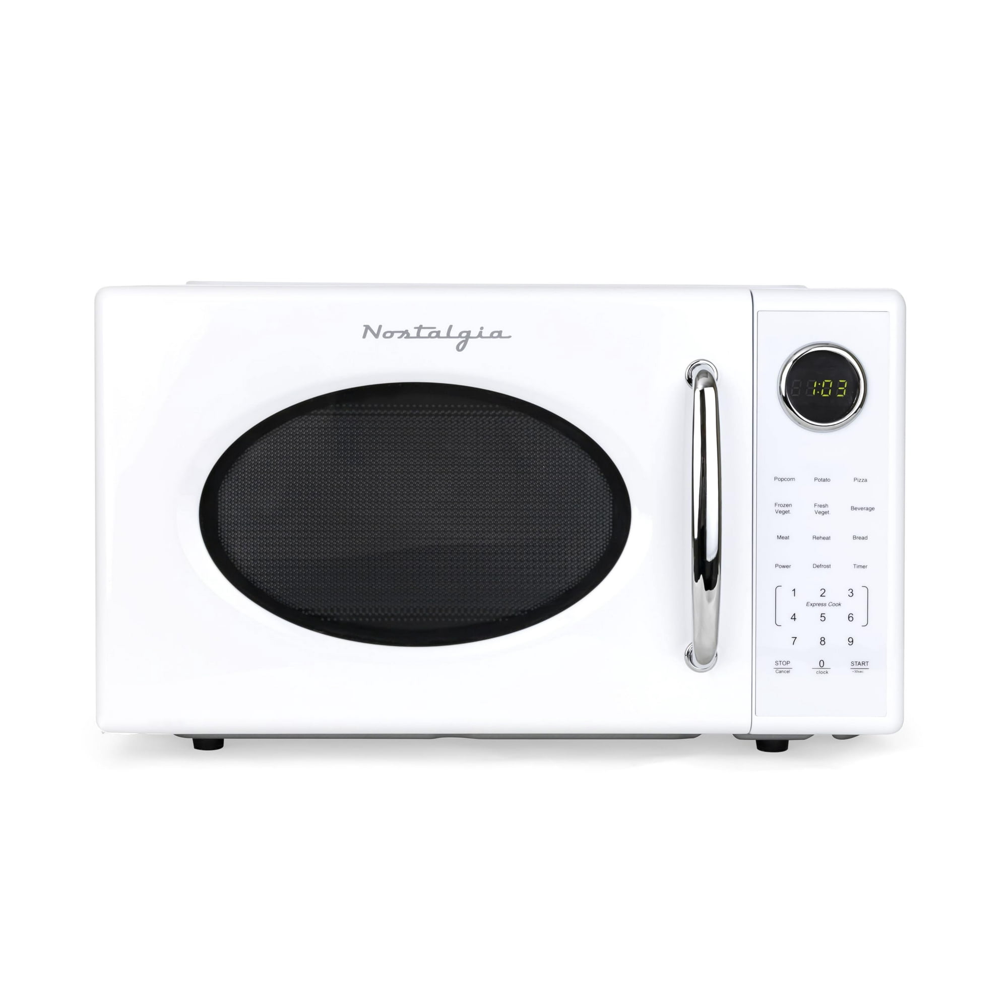 Horno Microondas Nostalgia Retro 1000 W, 1.1 Pies Cúbicos Con 8 Unidades De Cocción Automática