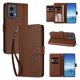 thumbnail image 2 of Funda Cartera Trébol para Motorola Edge 2024 5G con Ranuras Tarjetas y Carga Inalámbrica Marrón, 2 of 6