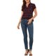 thumbnail image 2 of INSPIRE CHIC Camisas de Cuadros para Mujer Cuello en Punta Blusas Abotonadas Rojo Negro XL, 2 of 7