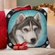 thumbnail image 4 of Husky Siberiano Fundas de almohada de terciopelo con tema, regalos de funda de almohada, decoración para el hogar, cojín de lanzar, regalo de cumpleaños para fans y parejas.50*50cm., 4 of 6