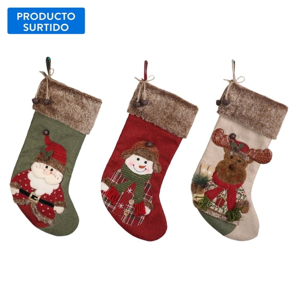 Bota navideña 1u, producto surtido