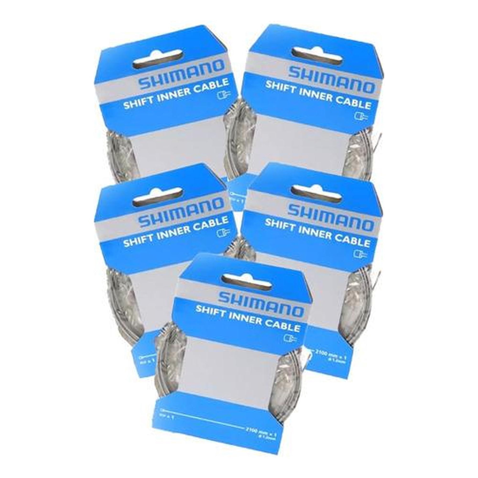 Pack 5 Cables Piolas Cambio Shimano 1.2 X 2100mm