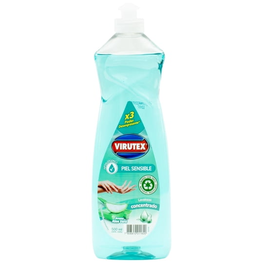 Lavaloza Piel Sensible Aloe Vera 500 ml Virutex
